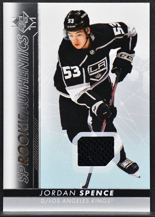 2022-23 SP RC Authentics Jersey Jordan Spence 118 Los Angeles Kings RC Jersey 6126