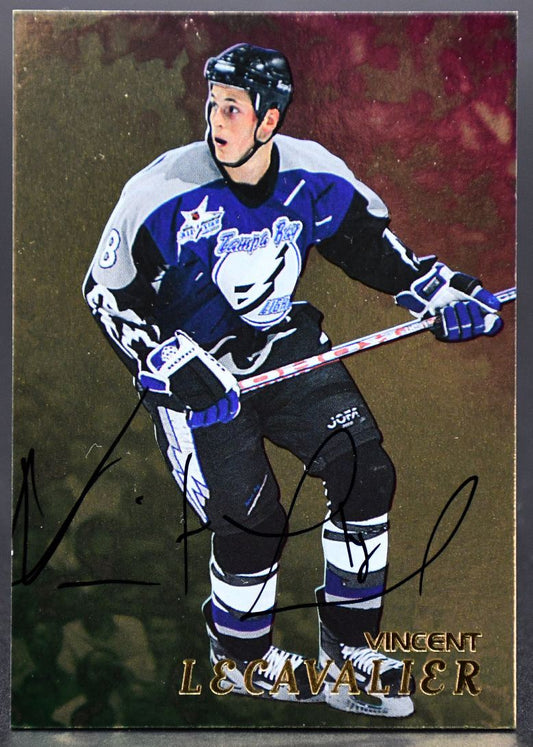 1998-99 Be a Player Autographs Gold Lecavalier 279 Tampa Bay Lightning Auto