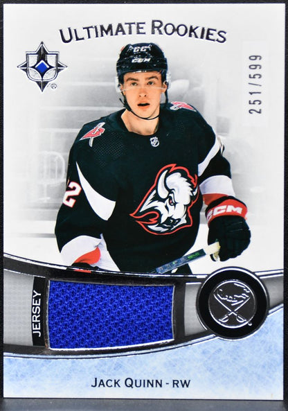 2022-23 UD Ultimate Collection Rookies Jersey Jack Quinn 197 RC /599 Jersey 1663