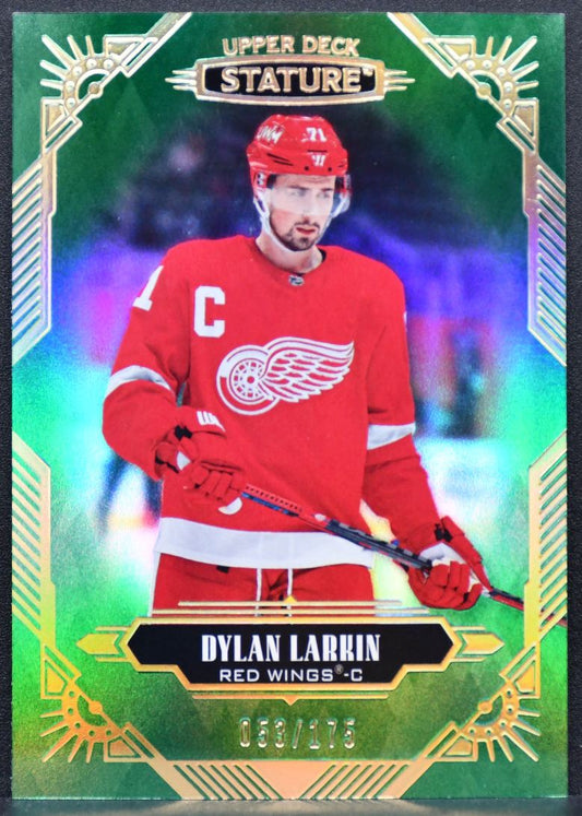 2020-21 Upper Deck Stature Green Dylan Larkin 19 Detroit Red Wings 053/175 6742