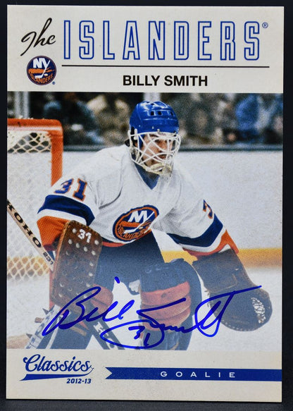 2012-13 Panini Classics Signatures Billy Smith 135 Auto