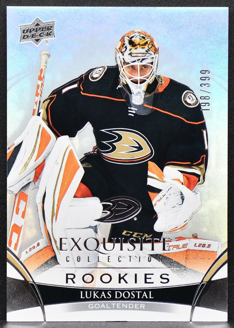 22-23 UD Black Diamond Exquisite Collection RCs Lukas Dostal R-LD Ducks RC /399 8709