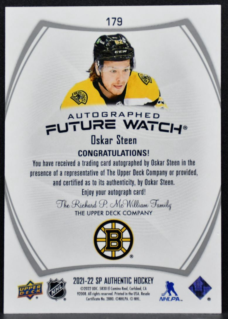 2021-22 SP Authentic Future Watch Auto William Bitten Blues RC Auto 667/999 4989