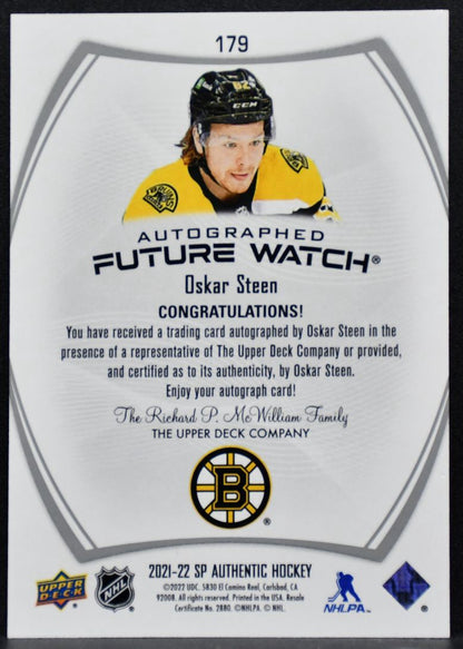 2021-22 SP Authentic Future Watch Auto William Bitten Blues RC Auto 667/999 4989