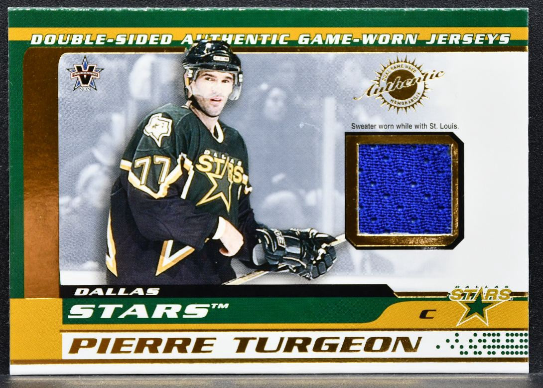 2002-03 Pacific Vanguard Double-Sided Jerseys Turgeon/Lecavalier Jersey 2808