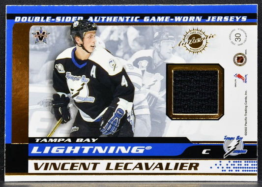 2002-03 Pacific Vanguard Double-Sided Jerseys Turgeon/Lecavalier Jersey 2808