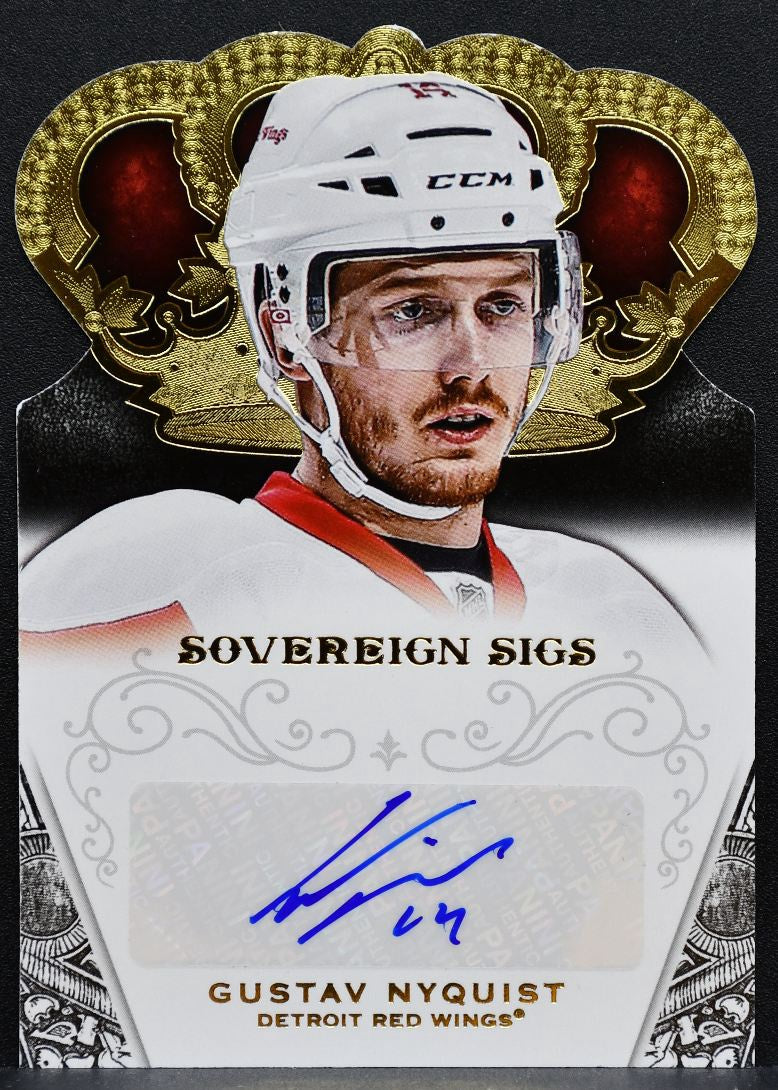2013-14 Panini Crown Royale Sovereign Sigs Gustav Nyquist Red Wings Auto 1841