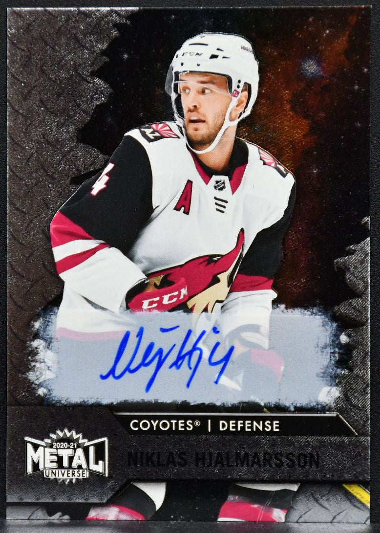 2020-21 Skybox Metal Universe Autographs Silver Niklas Hjalmarsson 17 Auto