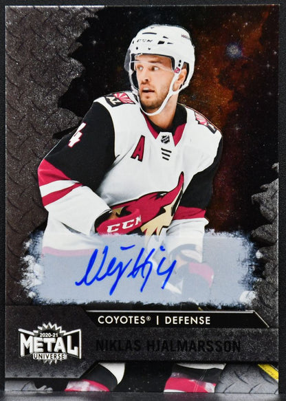 2020-21 Skybox Metal Universe Autographs Silver Niklas Hjalmarsson 17 Auto