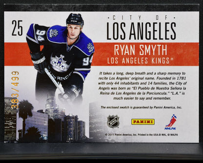 2010-11 Panini Pinnacle City Lights Materials Ryan Smyth 383/499 Jersey 0825