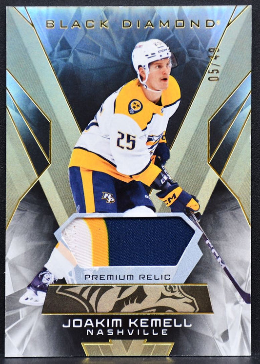 25-26 UD Black Diamond Premium Relic Kemell Predators 05/49 Patch 6713