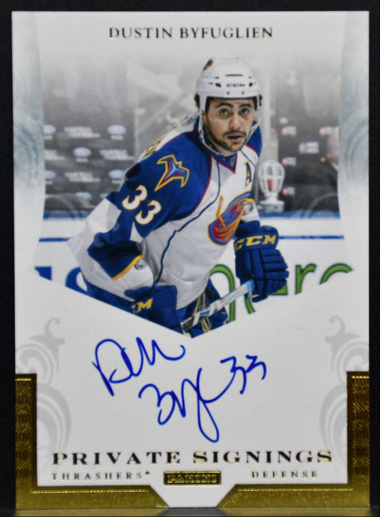 2010-11 Panini Luxury Suite Private Signings Dustin Byfuglien Auto 0574