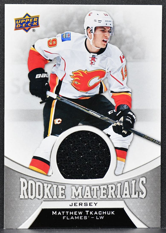 2016-17 UD Rookie Materials Matthew Tkachuk RM-MT Calgary Flames RC Jersey 2967