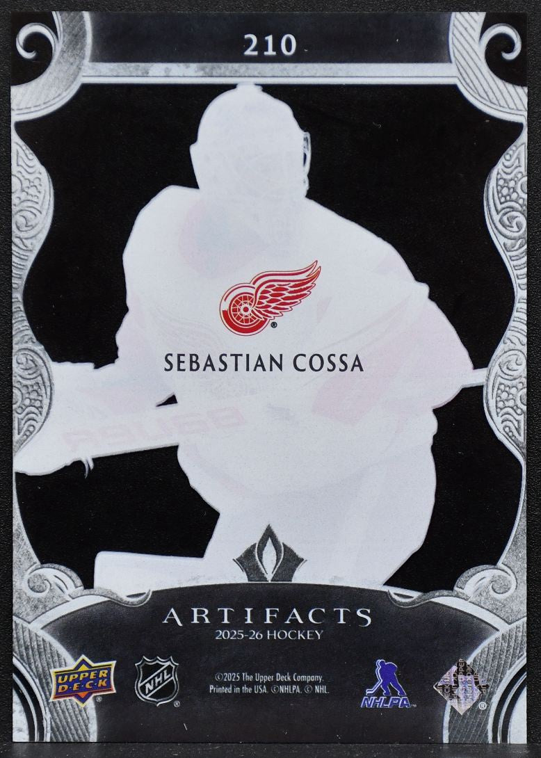 2025-26 Upper Deck Artifacts Update - Clear Cut Rookies Sebastian Cossa 210 3092