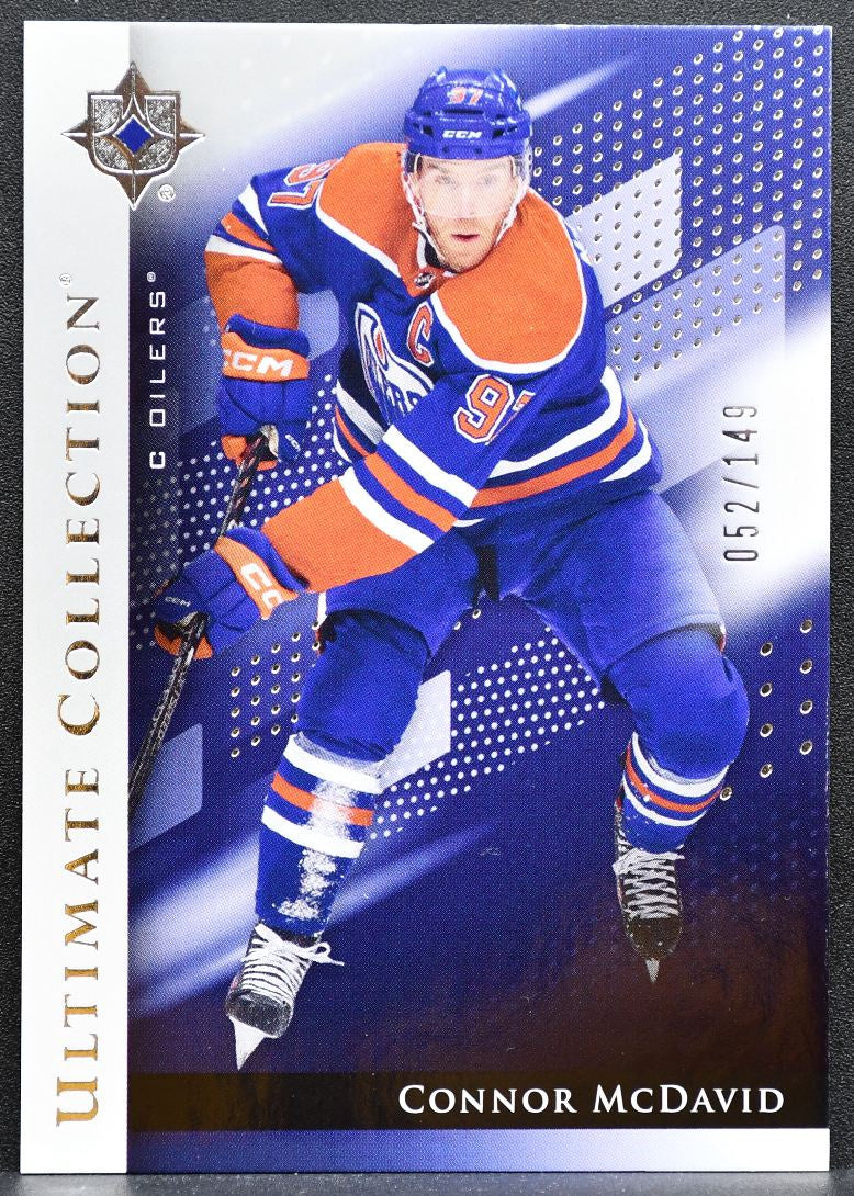 2024-25 UD Ultimate Collection Base Silver Connor McDavid 39 Oilers 052/149 1327