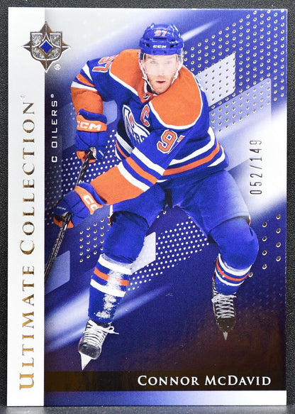 2024-25 UD Ultimate Collection Base Silver Connor McDavid 39 Oilers 052/149 1327