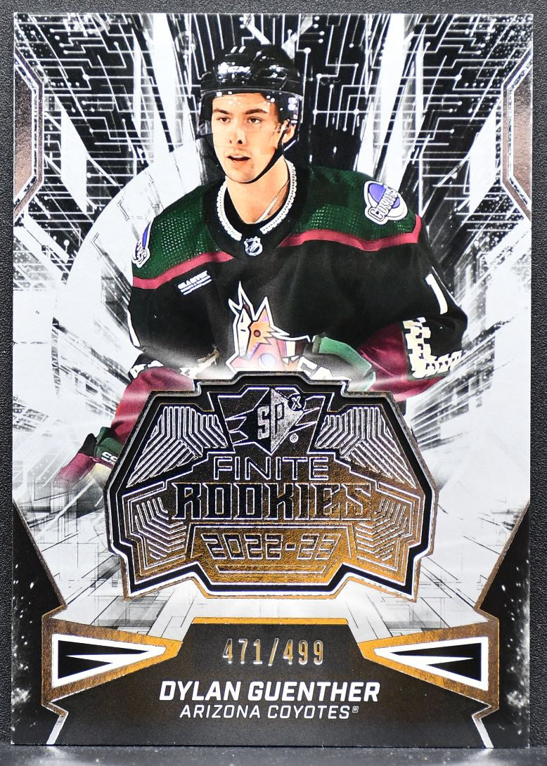 2022-23 SPx Finite Rookies Dylan Guenther F-20 Arizona Coyotes RC 471/499 8540