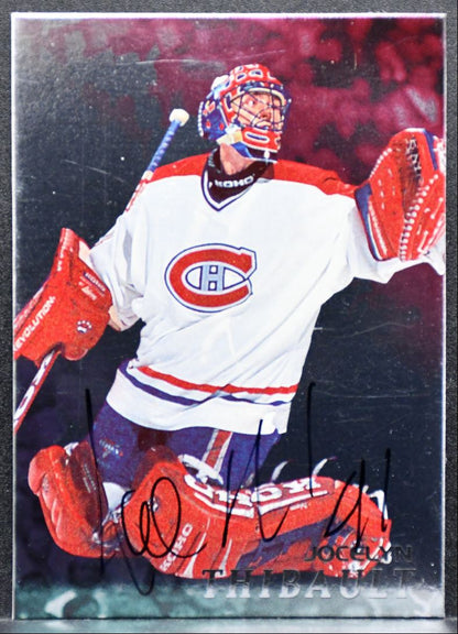 1998-99 Be a Player Autographs Jocelyn Thibault 66 Montreal Canadiens Auto 9793
