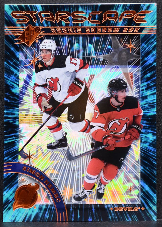 2023-24 SPx Starscape Shadow Box Simon Nemec SS-24 New Jersey Devils RC 3995