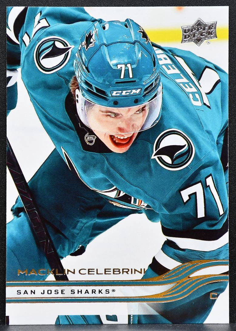 2025-26 Upper Deck Series 1 Macklin Celebrini 136 San Jose Sharks 2041