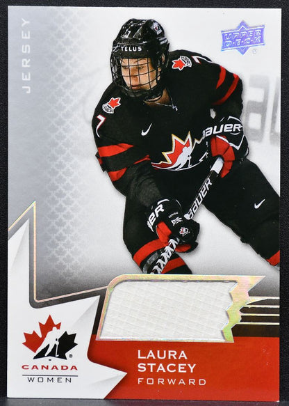2020-21 Upper Deck Team Canada Jersey Laura Stacey 67 Team Canada Jersey 0622