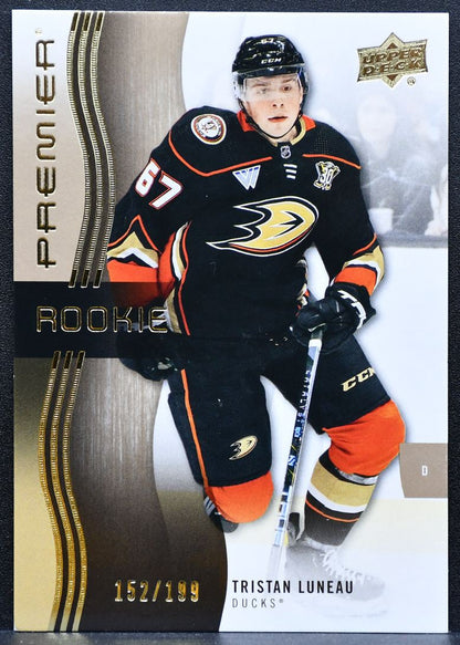2023-24 Upper Deck Premier Rookie Tristan Luneau 124 Ducks RC 152/199 1860
