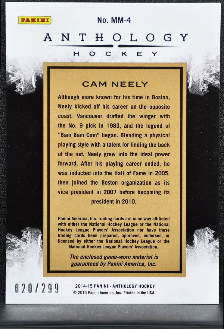 2014-15 Panini Anthology Massive Materials Neely Canucks /299 Jersey 9967