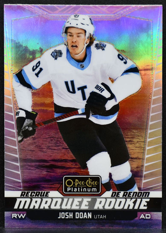 2024-25 O-Pee-Chee Platinum Marquee Rookie Sunset Josh Doan 254 Coyotes RC 6849