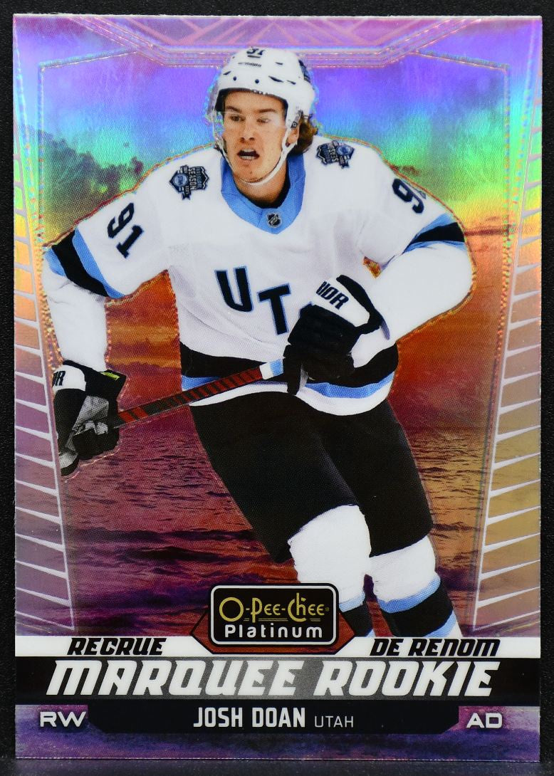 2024-25 O-Pee-Chee Platinum Marquee Rookie Sunset Josh Doan 254 Coyotes RC 6849
