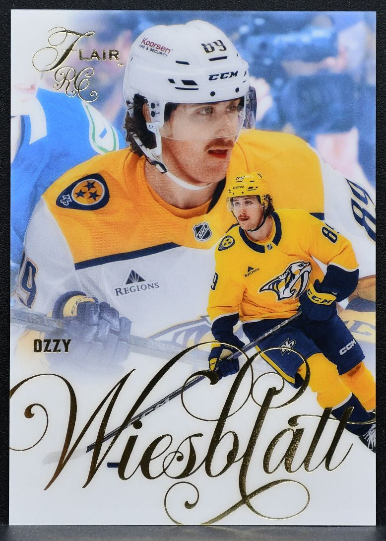 2025-26 Flair Rookie Ozzy Wiesblatt 151 Nashville Predators RC 6545