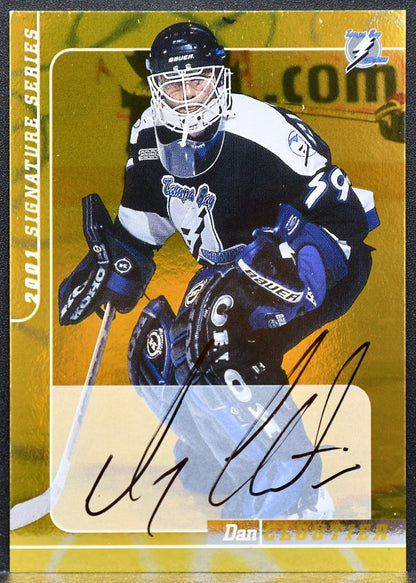 2000-01 In The Game Auto Series Auto Gold Dan Cloutier 10 Lightning Auto 1691