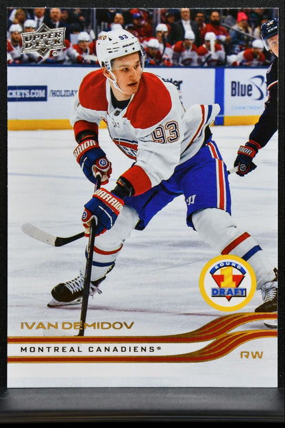 2025-26 Upper Deck Extended Series Round 1 Draft Ivan Demidov Canadiens RC 7542