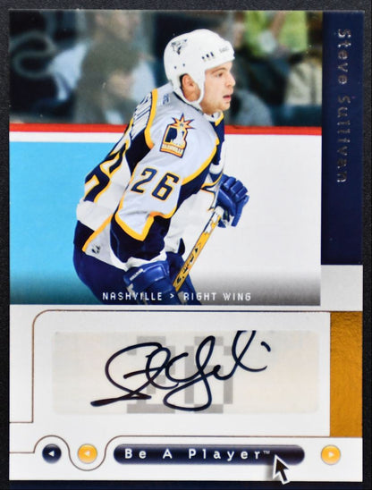 2005-06 Upper Deck Be a Player Signatures Steve Sullivan SE Predators Auto 9427