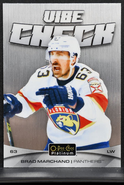 2025-26 O-Pee-Chee Platinum Vibe Check Brad Marchand VC-1 Florida Panthers 3864