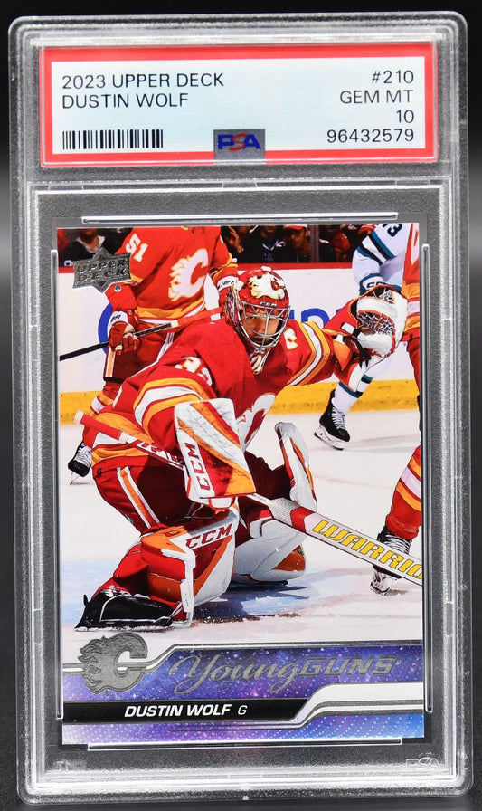 2023-24 UD Series 1 Dustin Wolf 210 Calgary Flames RC