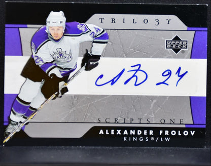 2005-06 Upper Deck Trilogy Script One Alexander Frolov SFS-AF Kings Auto 2677