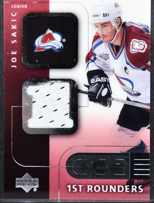 2001-02 Upper Deck Ice First Rounders Joe Sakic F-JS Avalanche Jersey 8853