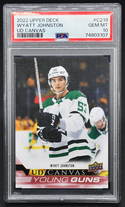 2022-23 UD Series 2 UD Canvas Young Guns Wyatt Johnston C218 RC