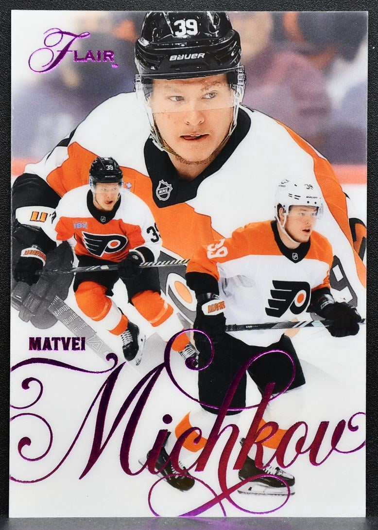 2025-26 Flair Backcheck Variant Matvei Michkov 98 Flyers 088/199 0634