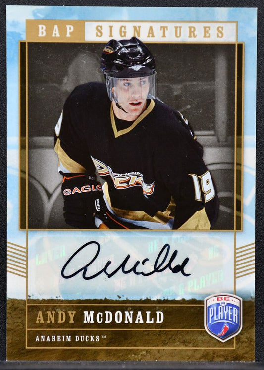2006-07 Upper Deck BAP Signatures Andy McDonald MC Anaheim Ducks Auto 4310
