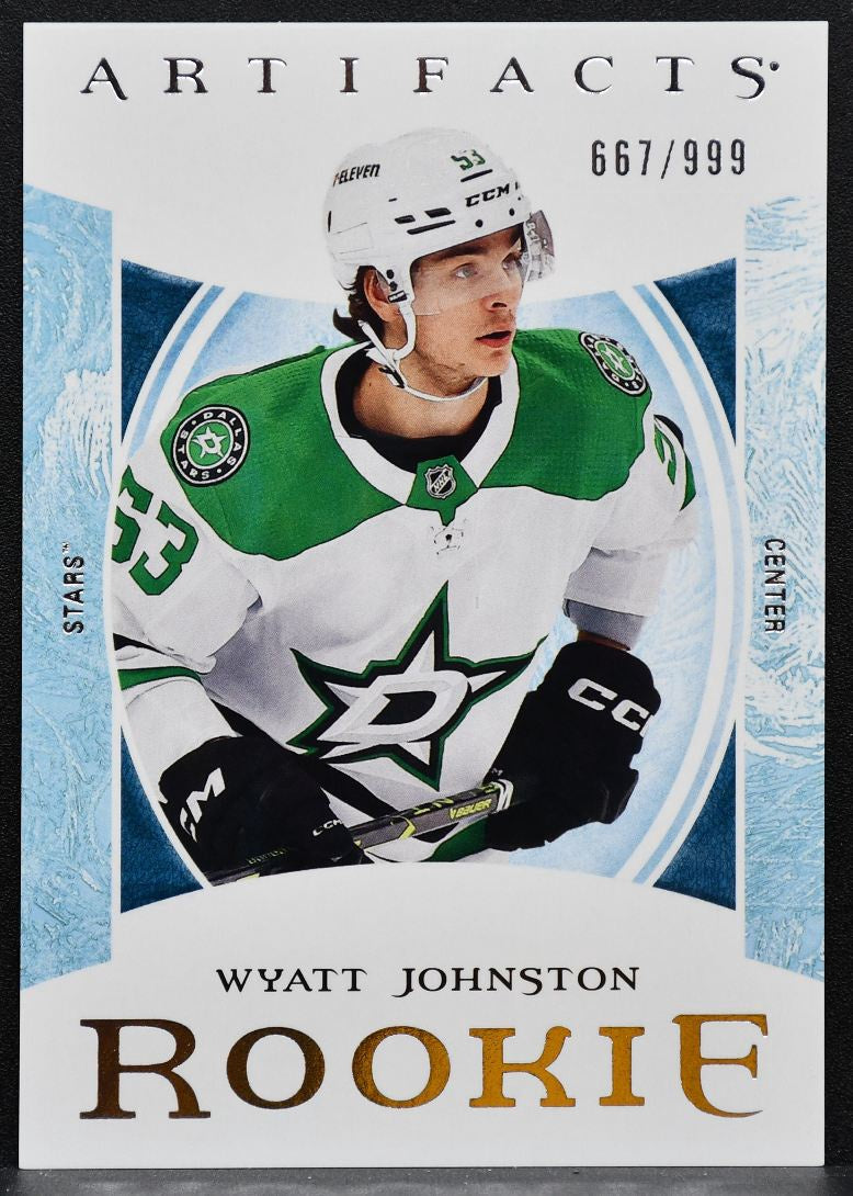 2022-23 Upper Deck Artifacts Rookie Wyatt Johnston Dallas Stars RC 667/999 4317