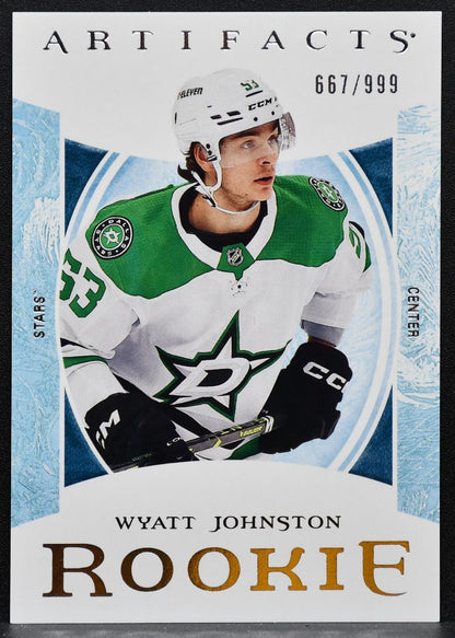 2022-23 Upper Deck Artifacts Rookie Wyatt Johnston Dallas Stars RC 667/999 4317