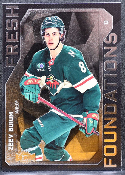 2025-26 SkyBox Metal Universe Fresh Foundation Zeev Buium FF-14 Wild RC 1969
