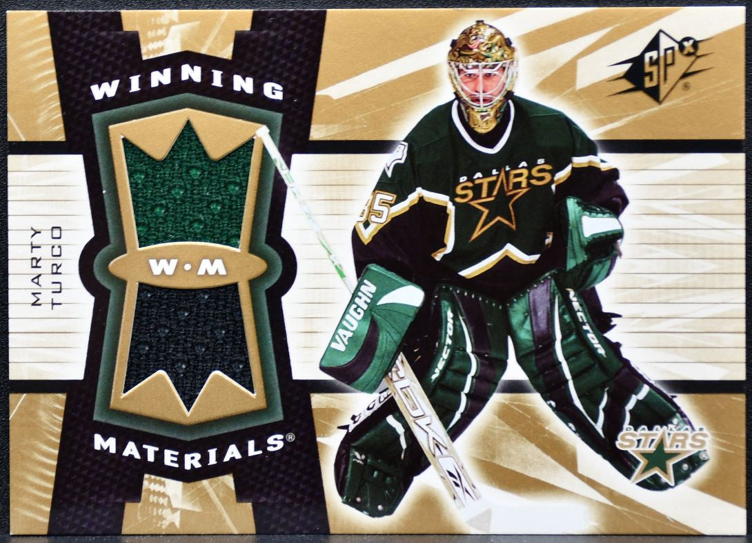 2006-07 SPx Winning Materials Marty Turco WM-MT Dallas Stars Jersey 1342