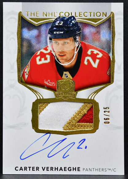 2024-25 UD The NHL Collection Auto Patch Carter Verhaeghe Auto Patch 5763