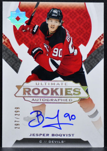 2019-20 UD Ultimate Collection Rookies Auto Boqvist Devils RC Auto 297/299 6808