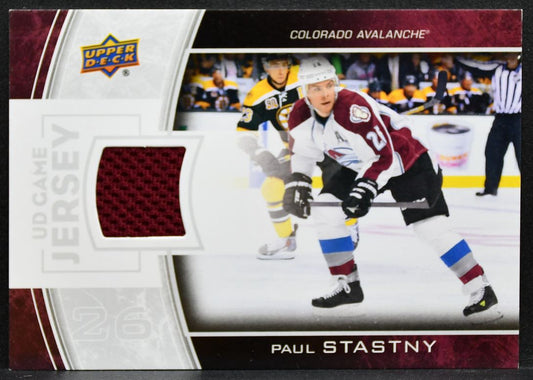 2013-14 Upper Deck Series 2 UD Game Jerseys Paul Stastny Avalanche Jersey 3202
