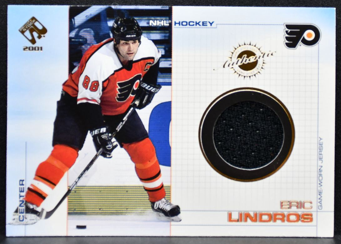 2000-01 Pacific Private Stock Game Gear Eric Lindros 84 Flyers Jersey 5184