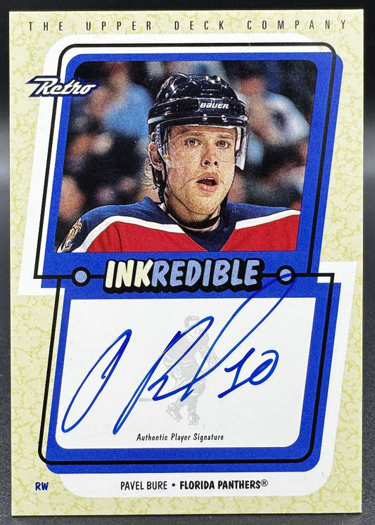 1999-00 UD Retro Inkredible Pavel Bure PAB Florida Panthers Auto