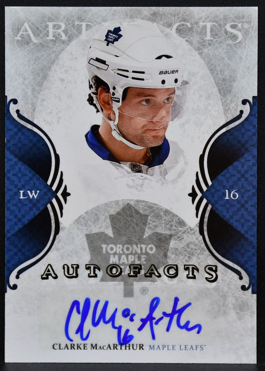 2011-12 UD Artifacts Autofacts Clarke MacArthur A-CM Maple Leafs Auto 9499